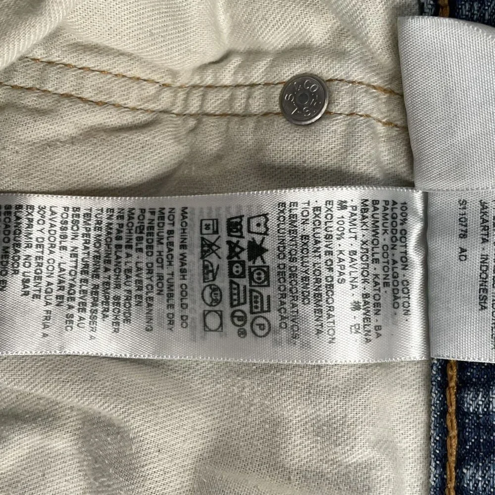 Levis 559 Jeans Mens 38x32 Relaxed Fit Straight Leg Denim Medium Wash Mid‎ Rise